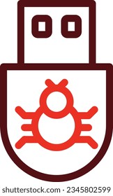 Boot Sector Glyph Two Color Icon For Personal And Commercial Use.
