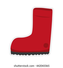 Boot shoe icon. Industrial security design. Vector graphic 