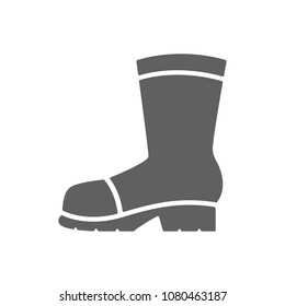 Boot shoe icon in trendy flat style isolated on white background. Symbol for your web site design, logo, app, UI. Vector illustration, EPS