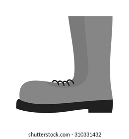 Boot, shoes, construction boots icon vector image. Can also be used for construction, interiors and building. Suitable for use on web apps, mobile apps and print media.