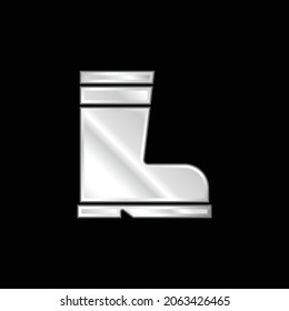 Boot-Silber-Metallic-Symbol