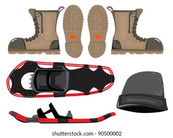 Boot And Snow Shoe Set