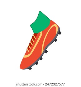 boot soccer boots cartoon. ball stadium, shoe kick, player game boot soccer boots sign. isolated symbol vector illustration