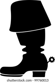 Boot with spurs (Silhouette)