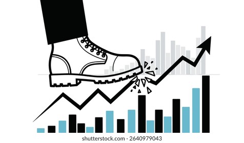 The Boot Stomping on a Rising Trend Crushing Financial Growth Quickly