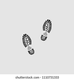 boot track black vector illustration