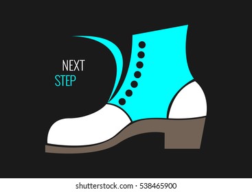 Boot in vector. EPS 8.