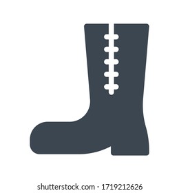 boot vector glyph color icon 