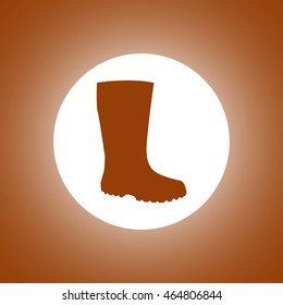 Boot vector icon. Concept illustration for design.