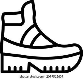 Boot Vector Icon Desing Illustration