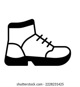 Boot Vector Icon Fully Editable

