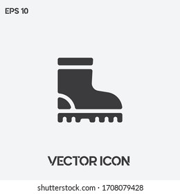 Boot vector icon illustration. Ui/Ux. Premium quality.