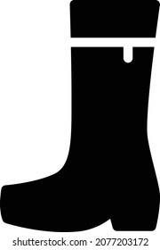 boot Vector illustration on a transparent background. Premium quality symbols. Glyphs  vector icon for concept and graphic design.