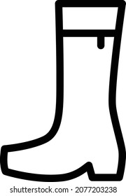 boot Vector illustration on a transparent background. Premium quality symbols. Stroke vector icon for concept and graphic design.