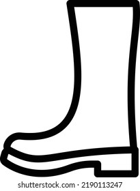 boot Vector illustration on a transparent background. Premium quality symmbols. Thin line vector icons for concept and graphic design.