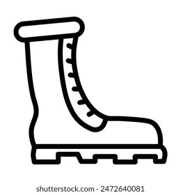 Diseño de iconos de línea de Vector de arranque