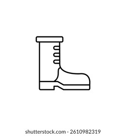Boot vector line icon icons design