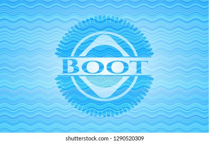 Boot water style badge.