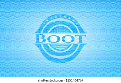 Boot water wave badge.