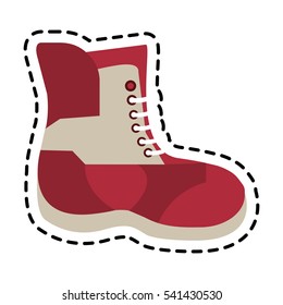 Boot of winter cloth design