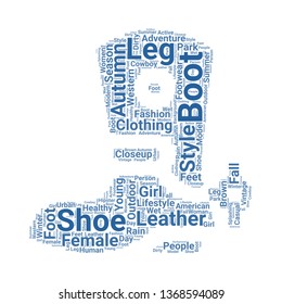 boot word cloud. tag cloud about boot