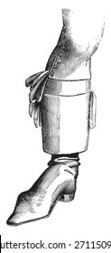 Boot von gelben eleganten Traum (1795), vintage graviert Illustration. Industrielle Enzyklopädie E.-O. Lami - 1875. 
