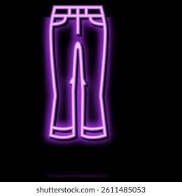 bootcut pants clothes neon light sign vector. bootcut pants clothes sign. isolated symbol illustration