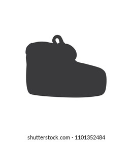 Bootee icon, vector illustration design. Baby collection.