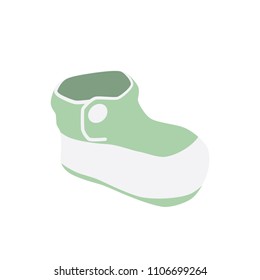 Bootee icon, vector illustration design. Baby collection.