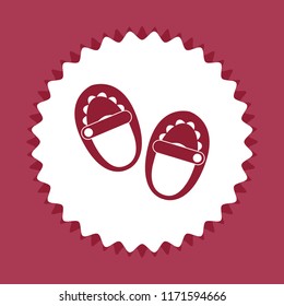 bootees icon, vector design element
