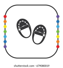 bootees icon, vector design element