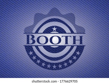 Booth denim background. Vector Illustration. Detailed. 