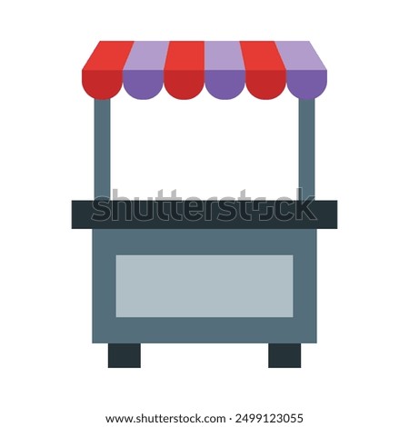 Booth Flat Icon Design For Personal nad Commercial Use