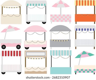 A booth for flea markets