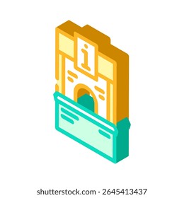 ambas as informações ícone isométrico vetor. ambas as informações sinal. símbolo isolado ilustração