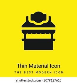 Booth minimal bright yellow material icon