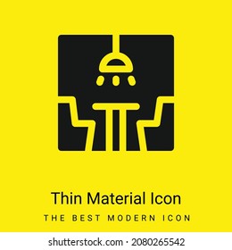 Icono de material amarillo brillante mínimo para el cuerpo