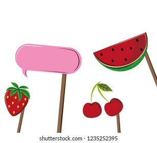 Booth prop party elements