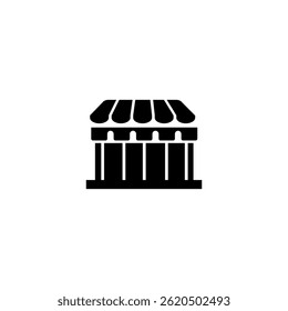 Booth shop store vector logo design