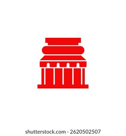 Booth shop store vector logo design