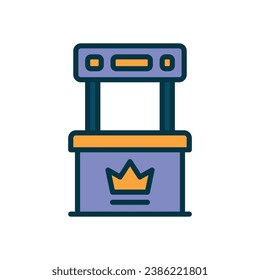 booth store filled color icon. vector icon for your website, mobile, presentation, and logo design.