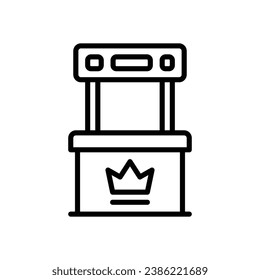 booth store line icon. vector icon for your website, mobile, presentation, and logo design.