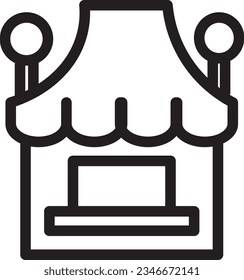 Booth Ticket Box Outline Icon