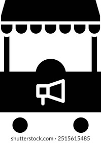 Booth Vector Icon Design Illustration