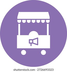 Ilustração de design de ícone de vetor de estande