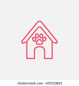 Booths for dogs icon