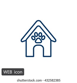 Booths for dogs icon