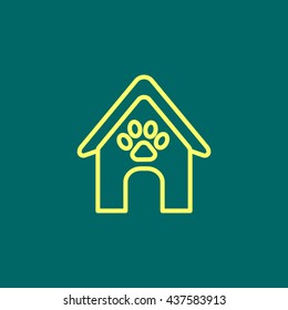 Booths for dogs icon