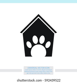 Booths for dogs icon.