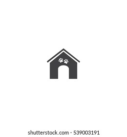 Booths For Dogs Vector Icon. 